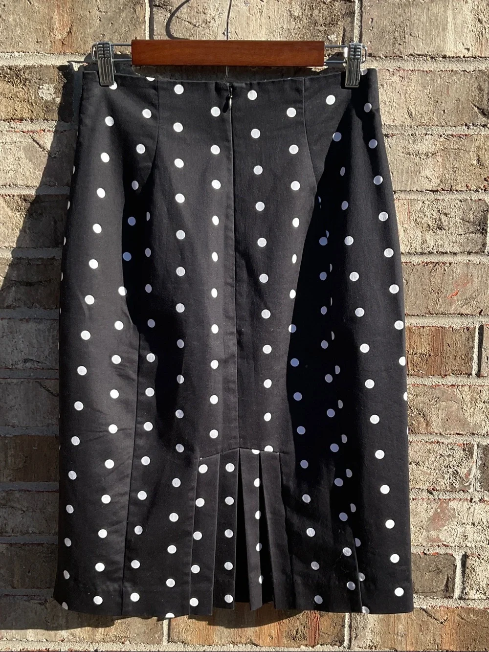 Take 50% OFF- Worthington Black and White Polka Dot Pencil Skirt, Size-6